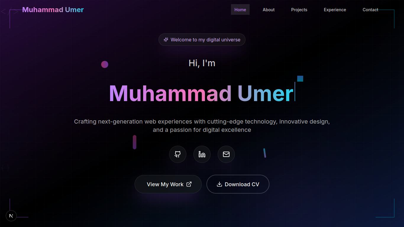 Personal Portfolio – Full Stack Developer